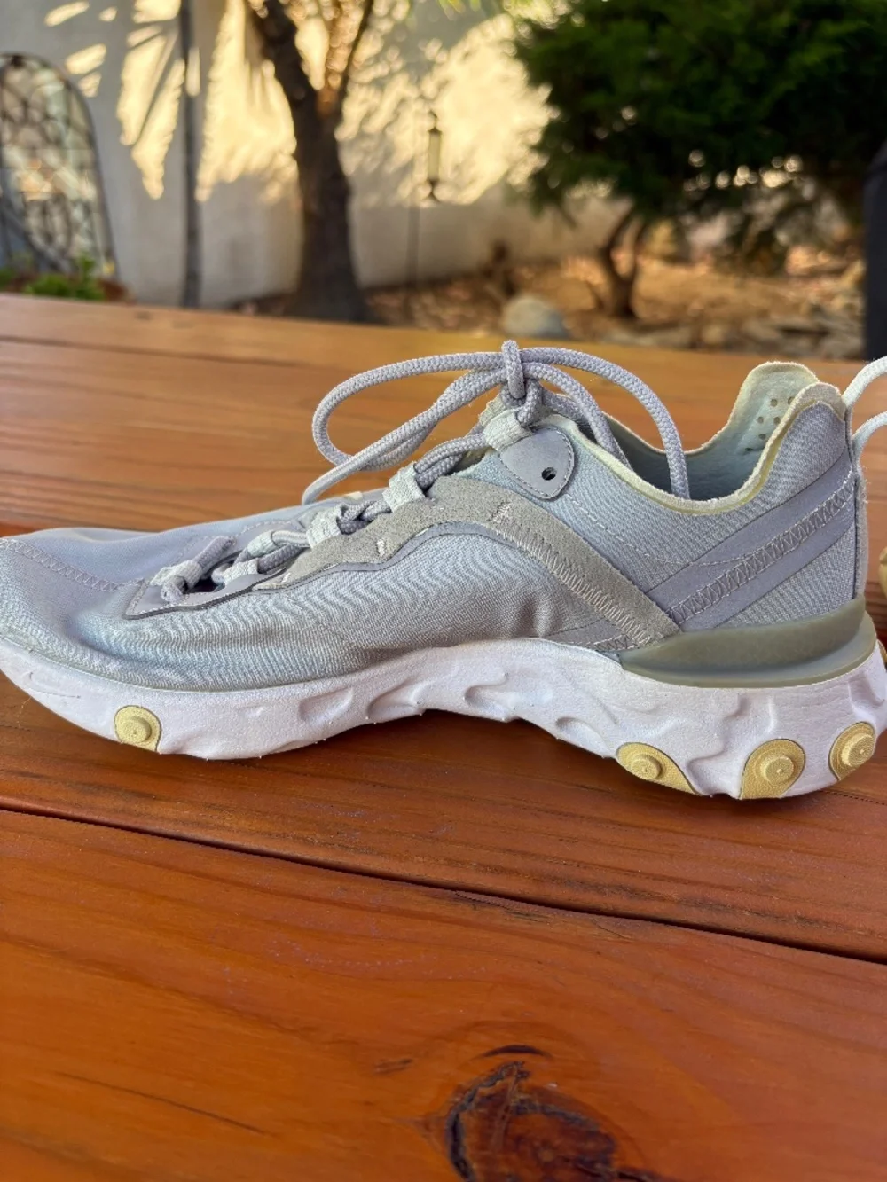 Nike React Element Gray Sneakers in Size 8.5